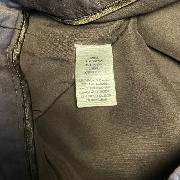 WHBM Brown High Waist Pencil Skirt 6 Belted Y2K Office Siren Quiet Luxury - Picture 8 of 12